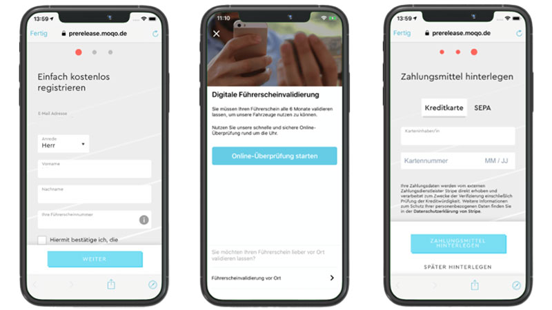 Carsharing Registrierung - Stadtwerke Neumarkt
